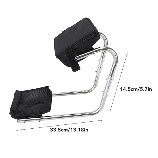 GOTOTOP Knee Seat Gardening Tool Stainless Steel Ergonomic Ankle Support Multifunctional Knee Seat Leg Brace for Gardening Work