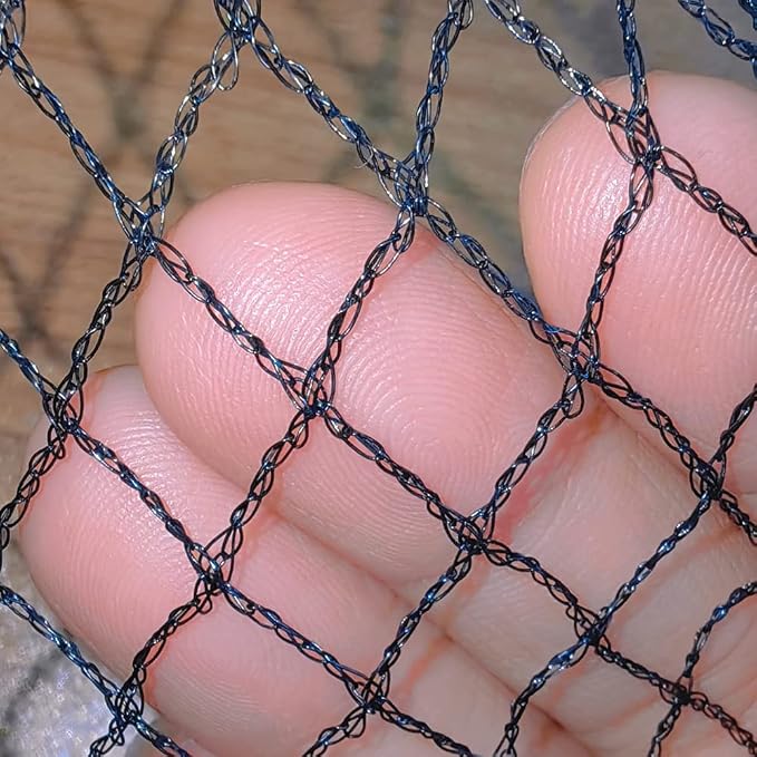 Meanchen Bird Netting 7.5x65 Ft, 1/2 in Mesh Heavy Duty Garden Netting for Plants, Fruit Trees, Vegetables, Extra Strong Woven Mesh Netting Against Birds, Deer, Poultry for Chicken Coop