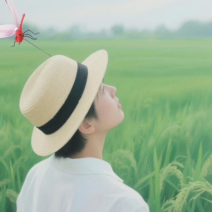 20 Pack Dragon Fly Clips for Bugs Repellent, 3D Artificial Dragonfly Hat Clips, Dragonfly Garden Decor, Garden Bird and Fly Scare Devices for Indoor Outdoor (4 Color)