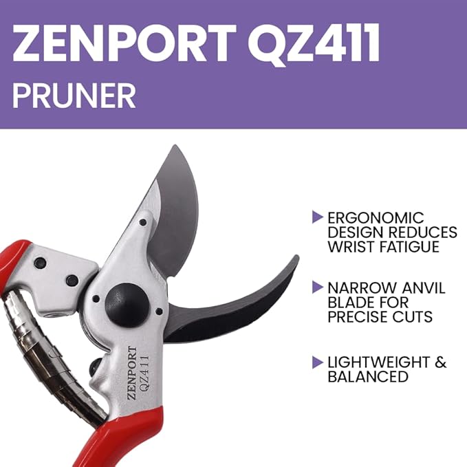 8.5-inch Forged Pruner w/Replaceable, Narrow Anvil Blade