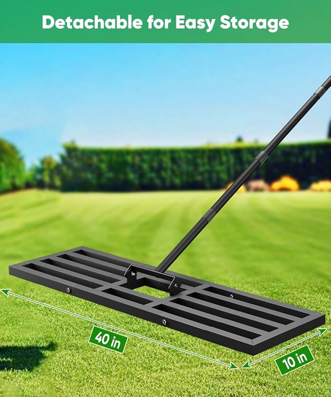 Raised Garden Bed Kit and Lawn Leveling Rake-M