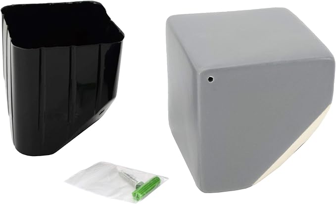 Arcadia Garden Products WP19 Small Cube Wall Planter 3-Pack Gray, Light Grey