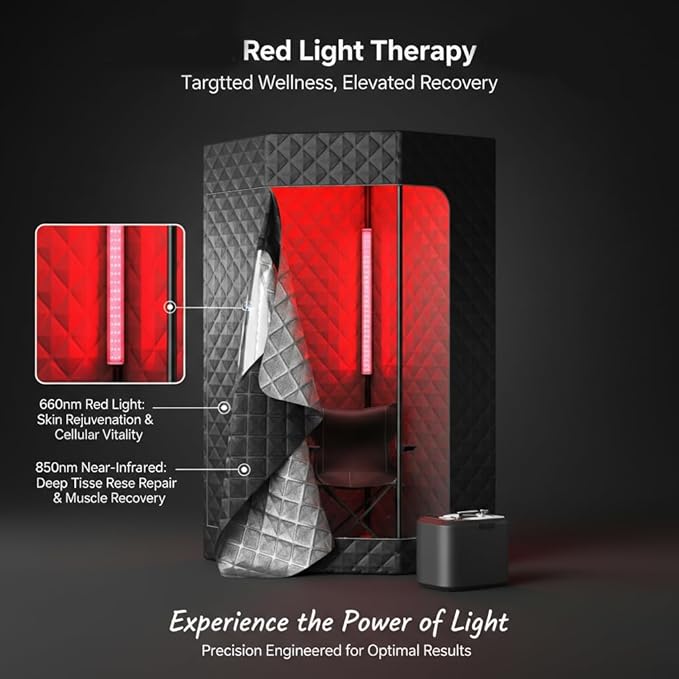 Red Light for Sauna 660nm and 850nm Infrared Therapy Panel for Portable Sauna Accessories