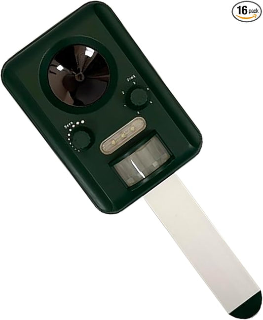 PESTEZE USA Solar Ultrasonic Bird Repeller– Motion-Activated Deterrent with Ultrasonic Sound to Deter Birds, Geese, Pigeons, Crows, & Small Critters; Outdoor Powered Device for Humane Yard Protection