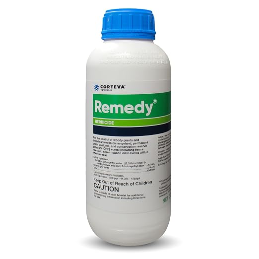 Corteva Remedy Herbicide Concentrate - 1 Quart - Triclopyr Brush & Broadleaf Weed Control for Pastures, Fencerows & Rangelands - Long-Lasting Land Restoration
