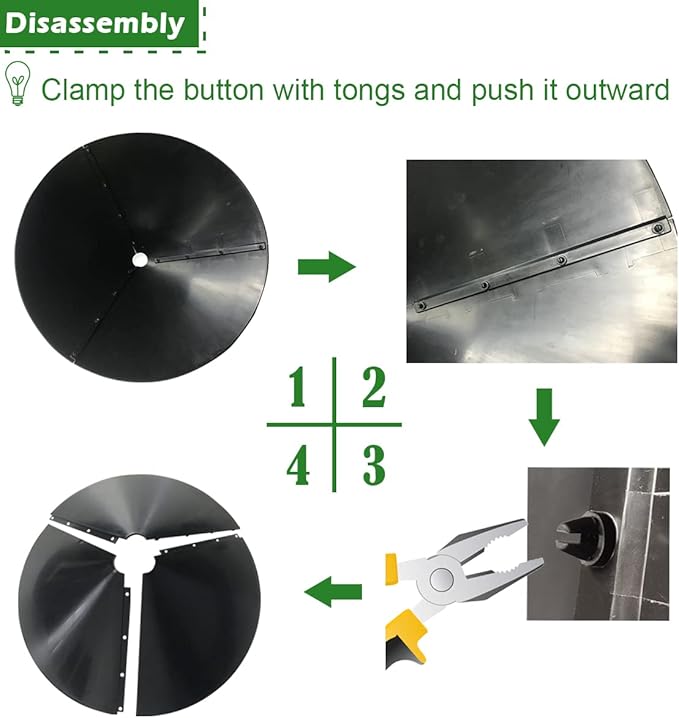 19 Inch PP Squirrel Proof Baffle for Protecting Outside Pole Bird Feeders and Bird Houses, Hang Mount Raccoon and Squirrel Guard Stopper for Shepherd Hooks - Black, 1 Pack