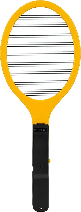 Electric Fly Swatter - Bug Zapper - Powerful 2200V Mosquito & Flies Killer, Fly Swatter for Indoors & Outdoors, Handheld Electric Zapper for Home, Kitchen, Camping (2AA Batteries Included)