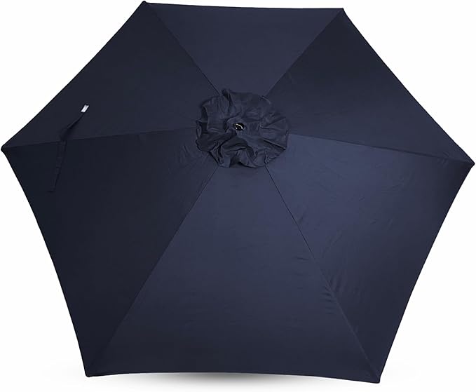 Sfmora 9ft Patio Umbrella Replacement Canopy for 6 Ribs, Outdoor Umbrella Canopy ONLY, Market Umbrella Top, Water-Resistant & UV-Protective