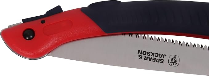Spear & Jackson 4948PS Razorsharp 12inch Large Folding Pruning Saw, red & blue