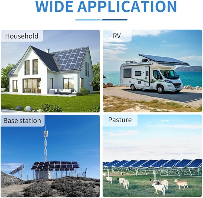 Ampinvt MPPT Solar Charge Controller 60A 12V 24V 36V 48V Battery System Auto,Max Input 150V PV Solar Panel Regulator for AGM Sealed Gel Flooded Lithium Battery