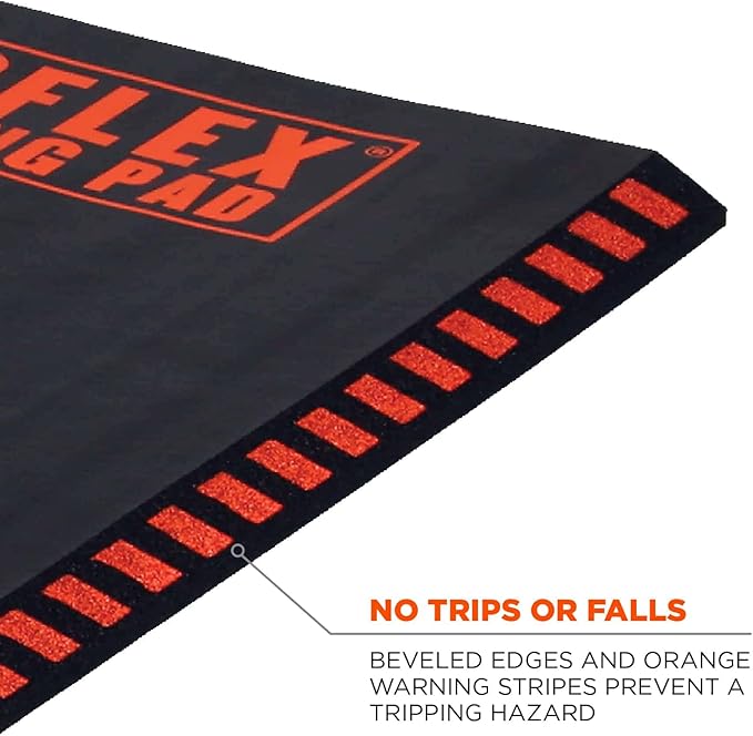 Ergodyne ProFlex 390 Kneeling Pad, Foam Knee Cushion, Water Resistant Kneeling Mat, 18" x 36" x 1", Black, XL