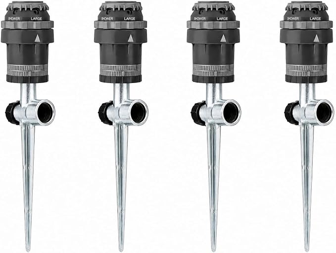 4-Pack H2O-6 Gear Drive Sprinkler - Versatile Gear Drive for Efficient Lawn Watering (4-Pack H2O-6 Gear Drive Sprinkler)
