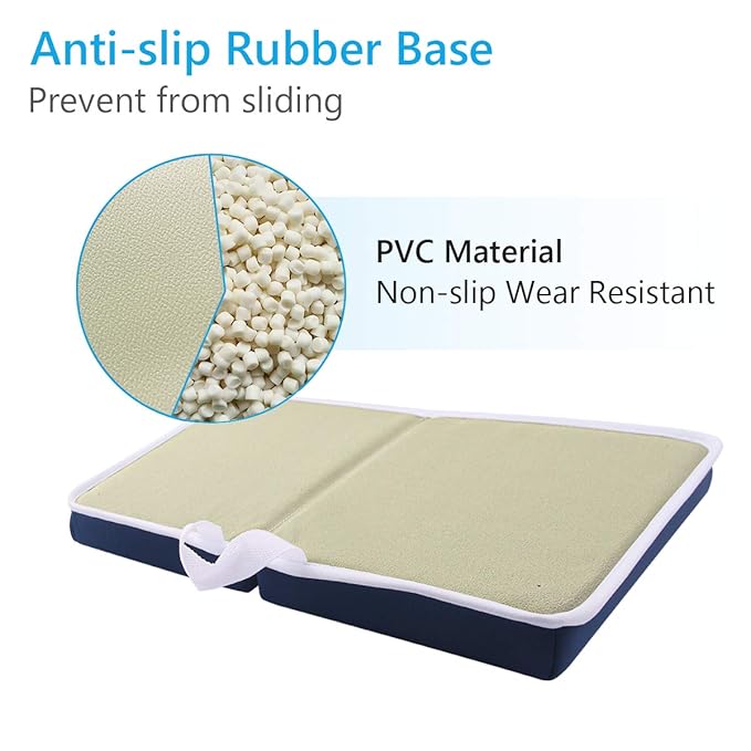 Bath Kneeler Pad - 1.5inch Thick Bath Kneeling Mat Non-Slip Rubber - Large Safety Bathtub Kneeling Pad for Baby Bathtime, Garden Work, Exercise - Foldable Child Bath Tub Mat for Parents - Royal Blue