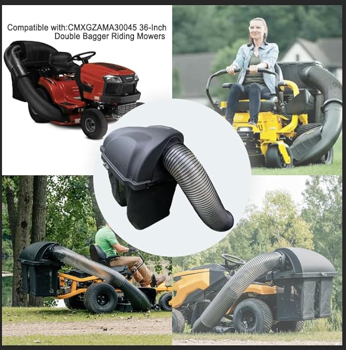 Twin Bagger 、Double Bagger fits for MTD CUB Cadet 36"-42"- 46" Deck XT1 XT2 LX46 LX42 Enduro Riders，Riding Mower and 36-Inch Lawn Tractors (2020 and After) (NO. 19B30031OEM,CMXGZAMA30045，19B30031GFP)