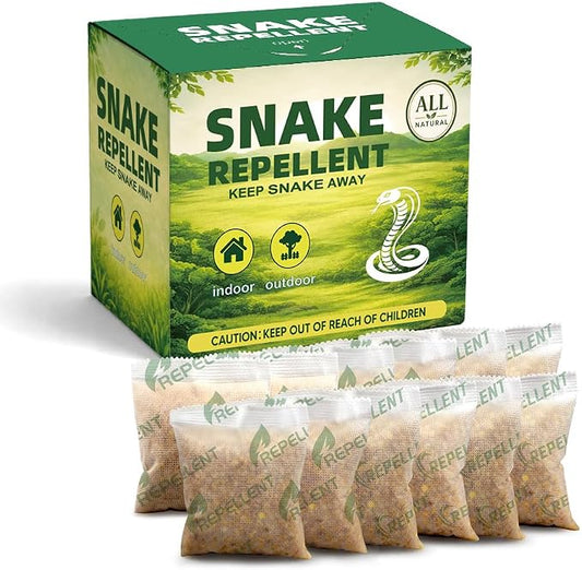 Snake Repellent for Yard, Snake Deterrent Outdoor, Snake Away Repellent for Garden/Lawn, Backyard Snake Repellent, Covers 120 Sq Ft, Lasts Up to 60 Days, 8Packs
