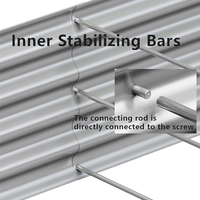 6x3x2FT Galvanized Raised Garden Bed,Galvanized Planter Boxes Outdoor, Large Metal Raised Garden Beds for Vegetables-Silver