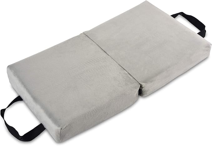 i frmmy Memory Foam Extra Thick Kneeling Cushion Pad- Garden Kneeler for Gardening, Bath Kneeler for Baby Bath, Knee Mat for Work, Extra Large 22x 12 Inch, Thick 2.9 Inch (Gray)