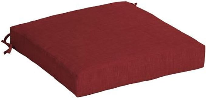 Arden Selections Outdoor Seat Cushion 19 x 19, Ruby Red Leala