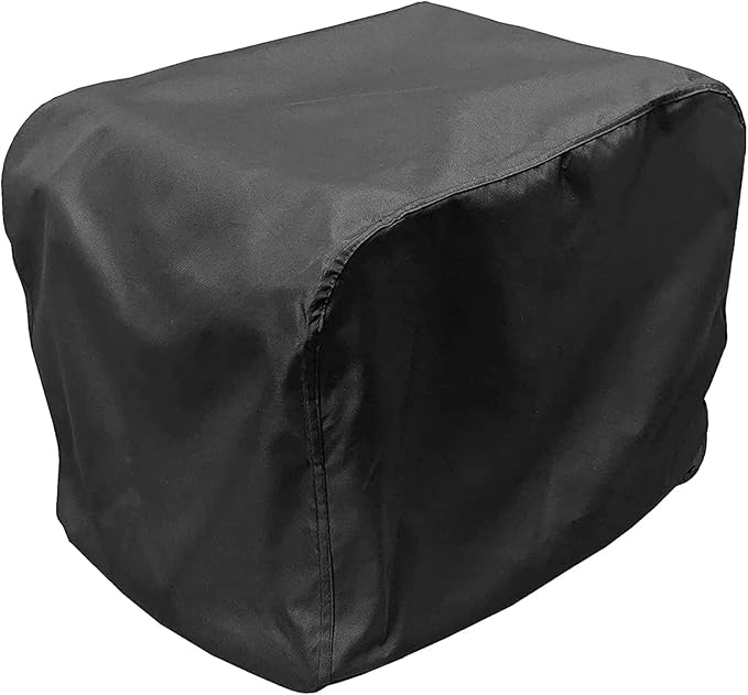 Generator Cover Waterproof, Heavy Duty Thicken 600D Polyester with Elastic Drawstring, Weather/UV Resistant Generator Cover for Universal Portable Generators 6000-11000 Watt (30''L x 30''W x 26''H)