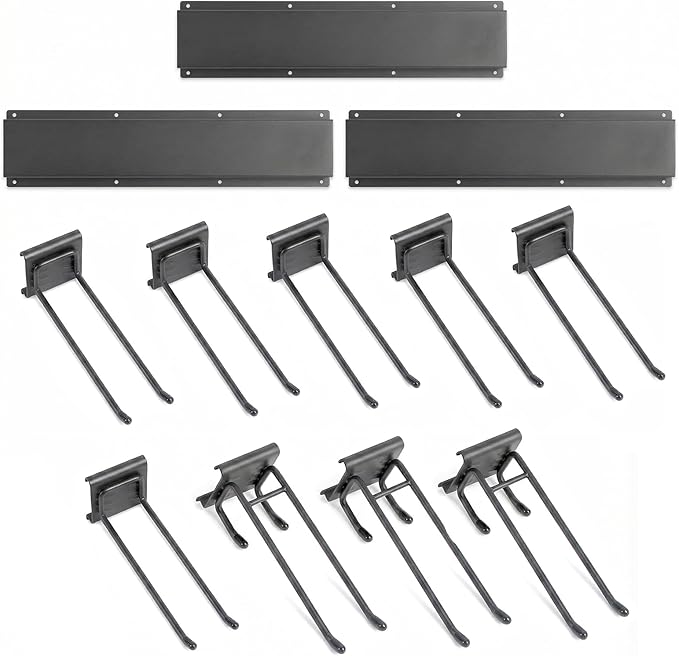 MBQQ Garage Tool Organizer Wall Mounted, 24 Inches Adjustable Garden Tool Organizer Rack,Heavy Duty Yard Tool Organizer