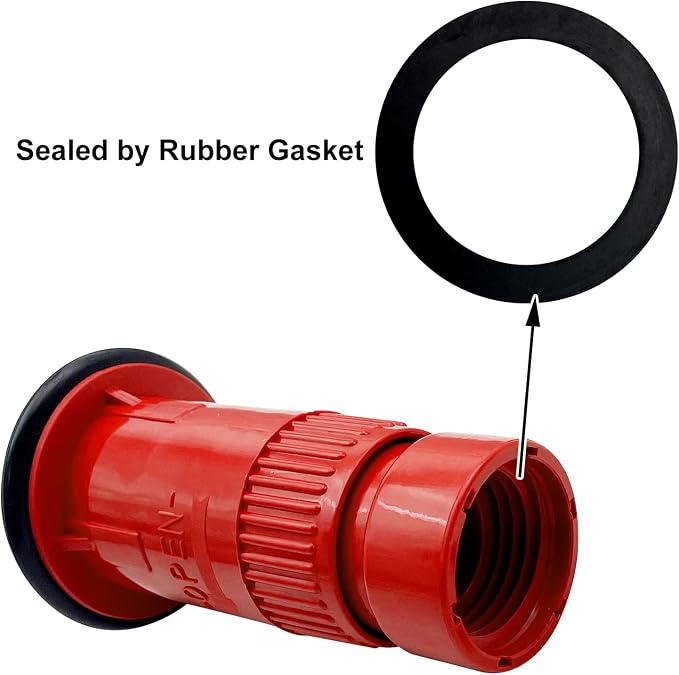 SAFBY Fire Hose Nozzle Thermoplastic Fire Equipment Spray Jet Fog (1" NST/NH)