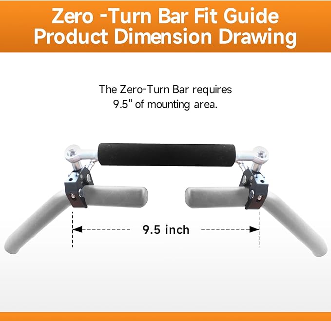 Zero-Turn Mower Steering Bar, Single-Hand Control Bar with Quick-Release Design, Mower Accessory Handle, Stainless Steel Material, Compatible with All Zero-Turn Mower Models