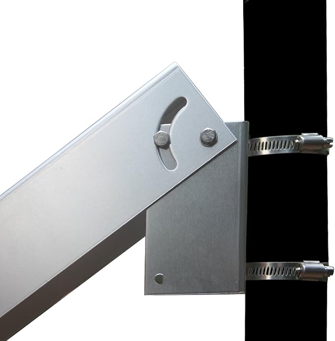 Solar Panel Pole Mount Kit Single Arm Pole-wall Mounting Brackets Support Solar Panels from 5W to 50W