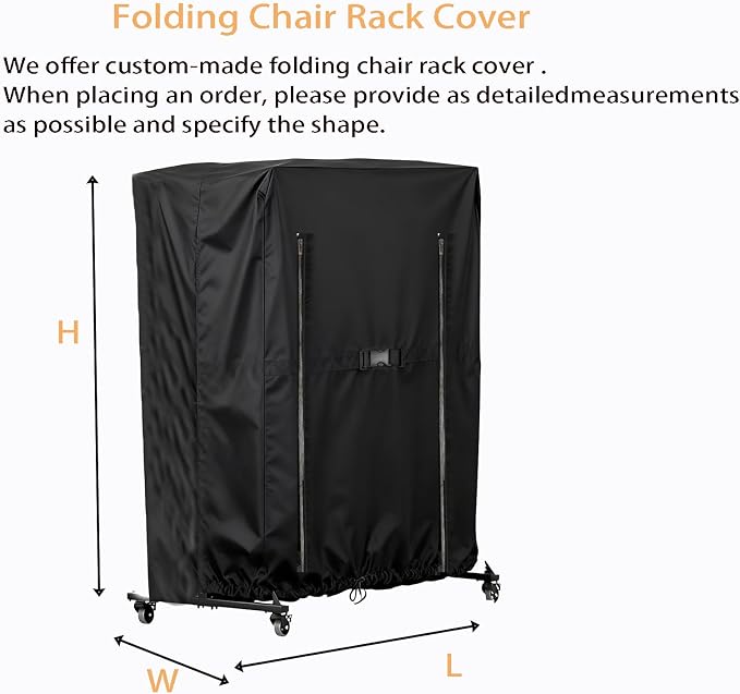 Folding Chair Rack Cover, Waterproof Chair Cart Cover, Dust proof Chair Storage Dolly Chair Holder Covers-Customized