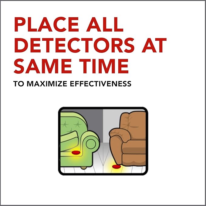 Raid Bed Bug Detector & Trap Early Detection and Monitoring for Home or Travel,8 Count (Pack of 6)