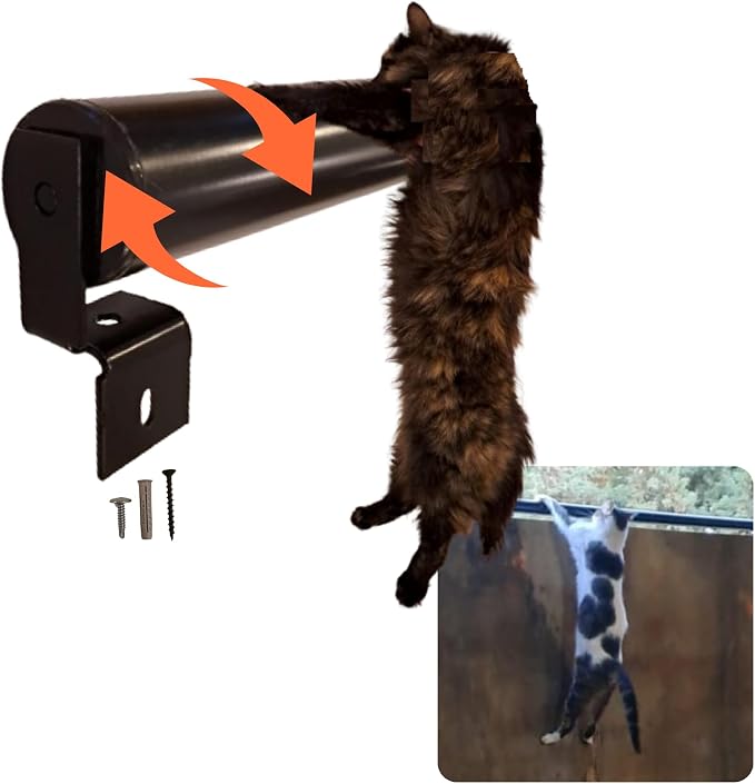ZIRAO ROLL - Outdoor Cat Anti-Escape Barrier, Quality Cat Protection for Patios and Gardens, Cat Fence, Cat Barrier, 7.8 Ft