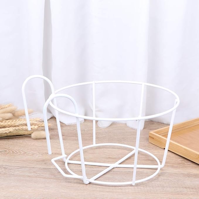 4 Pack Hanging Planters for Railings Rail Planter Hanging Baskets Flower Pot Holders Iron Plant Racks Metal Fence Planter Potted Stand Mounted Balcony Plant Baskets Container,Garden Steel Pots