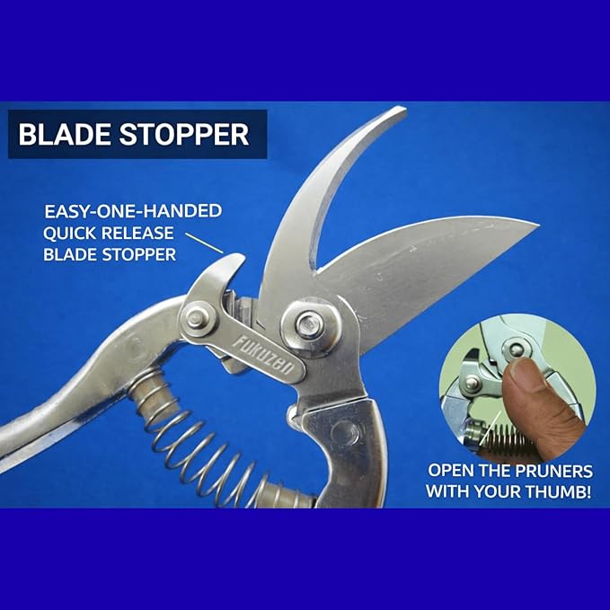 Made in Japan Pruning Shears – Japanese Craftsmanship, Sharp & Durable, Ergonomic Comfort for All-Day Use, Co-Developed with Agricultural Professionals (Orchard & Fruit Tree) (7.7 in (195mm))