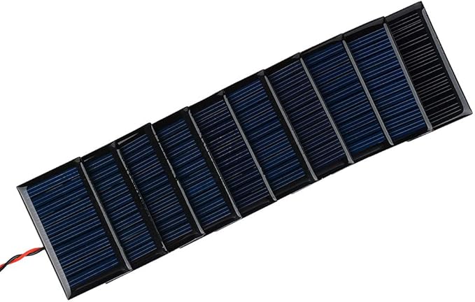 10Pcs 5V 30mA Mini Solar Panels for Mini Solar Cells DIY Electric Toy Materials Photovoltaic Cells Solar DIY System Kits 2.08"x1.18"(5V 30mA 53mmx30mm)