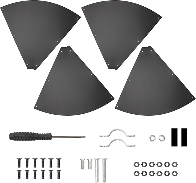 24 Inch Metal Squirrel Baffle, Metal Squirrel Baffle for Bird Feeder Pole Squirrels Proof Bird Feeders Outside Pole Mount Bird House Guard for Outdoor Shepherd’s Hook