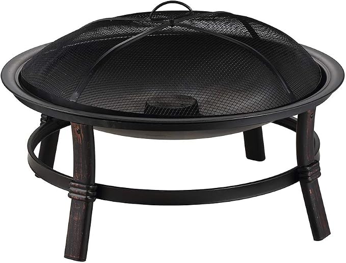 Endless Summer WAD15121MT Brushed Copper Wood Burning Outdoor Firebowl