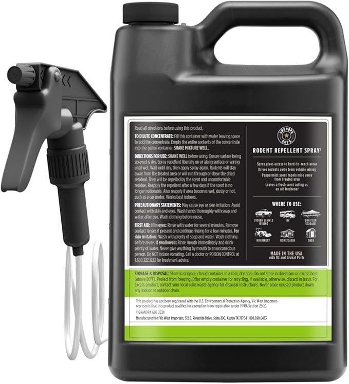 Grandpa Gus's Rodent Repellent (1 Gallon / 3.79 L)
