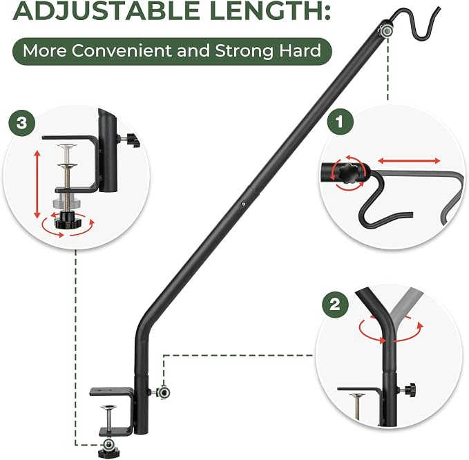Kingsyard Bird Feeder for Outside Metal Mesh Wild Bird Feeder 2-Pack Heavy Duty Deck Hook