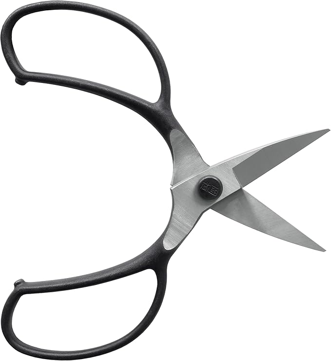 Okatsune No. 201 Plant Shears, A-Shaped, with Sack, Silver