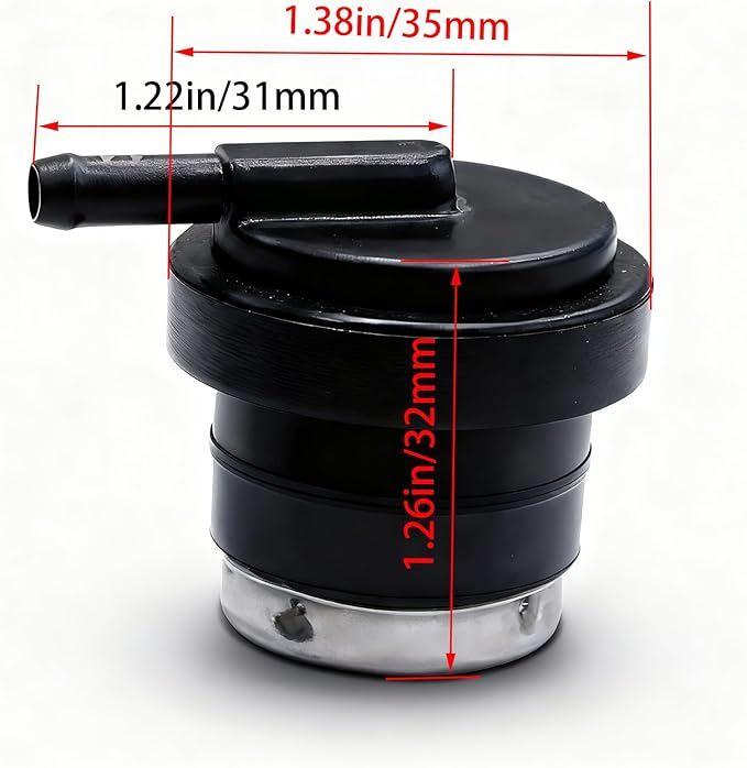 DVBB Roll Over Valve 15150-YGK0110-00A0 on Fuel Tank Compatible with Champion 3500~6250 Watts 212cc 224cc 7500-Watt Dual Fuel,Compatible with Generac GP5500 GP6500 Generator Gas Fuel Tank Vent Valve
