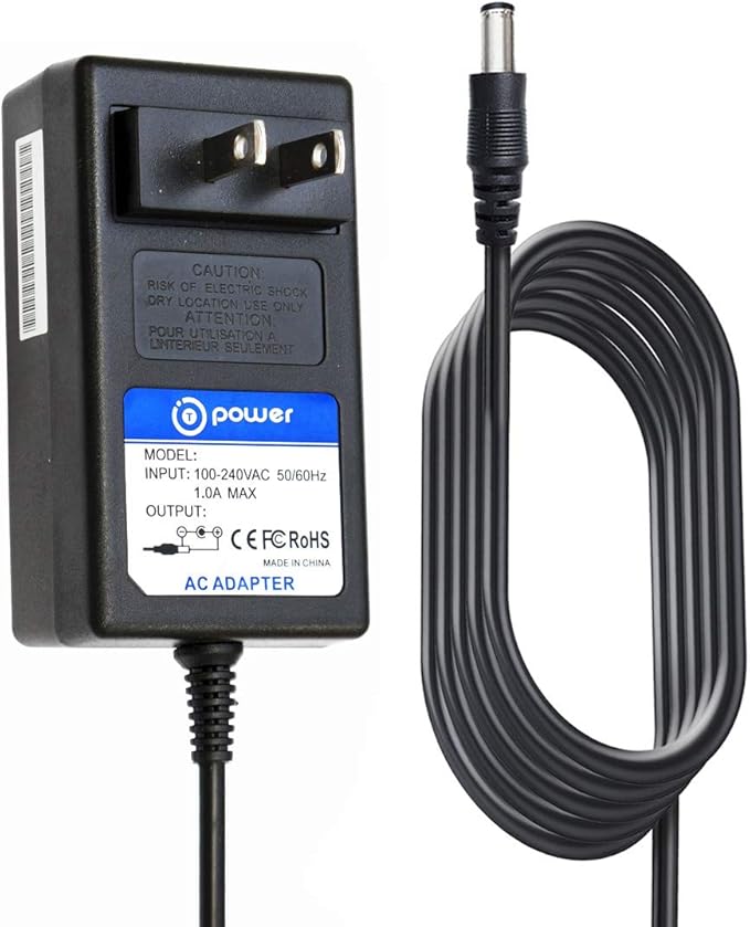 T POWER 12V Charger for Westinghouse WGen9500, WGen12000, WGen3600DF, iGen4500, WPro12000, WPro8500 Generators - 12V DC Adapter - 14.4W - 1.2A - 2-Pin Connector - Black - T POWER Brand