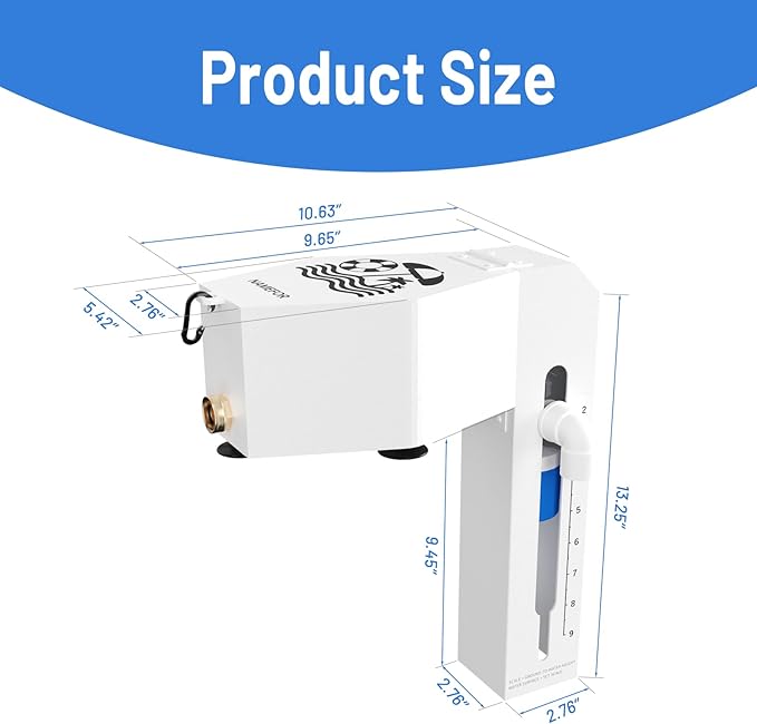 Automatic Pool Filler, Premium Metal Water Leveler Auto Fill, Anti-Corrosion Coating, 2-9 Inch Adjustable Float Valve, Easy Installation, Inground Pools, Above-Ground Pools, Garden Ponds