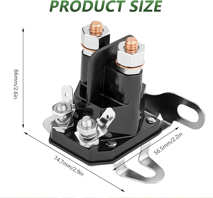 146154 145673 Starter Solenoid 12V for Craftsman LT1000 Poulan 532145673 Husqvarna 532146154 AYP 109081X Lawn Mower
