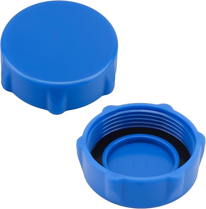 P01006 Drain Valve Cap for Bestway and Coleman Above Ground Pool, Heavy Duty Pool Drain Valve Cap Replacement 2 Pack (Blue)