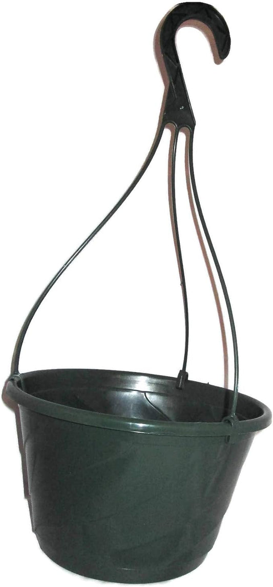 10" Diameter Contempo Swirl Hanging Basket, Green or White (5, greenq)