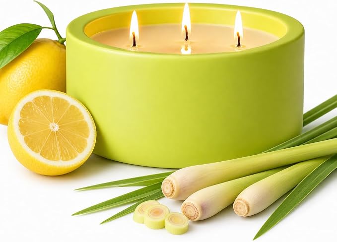 Scented Candles for Home Scented, Non Toxic Soy Candle for Women & Men, Matte Ceramic Jar Perfect Luxury Home Fragrance, Elegant Décor & Gift