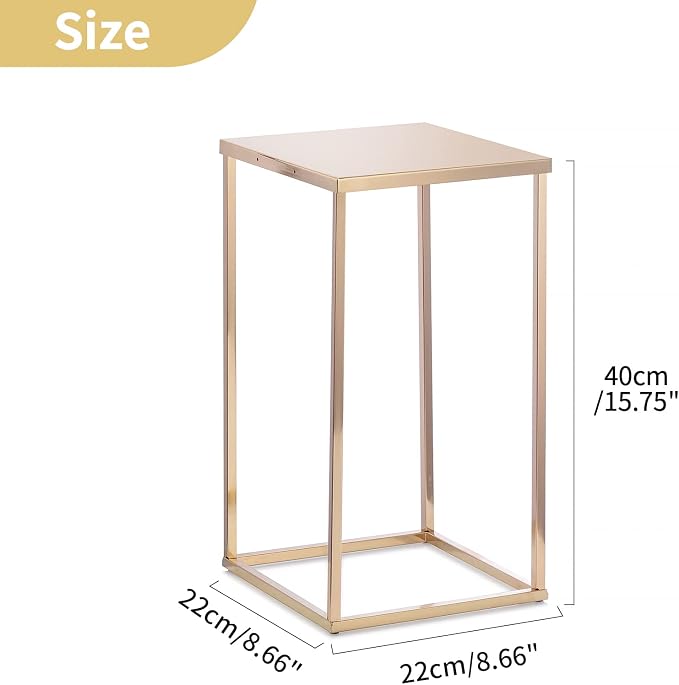 Nuptio Gold Vases - 10 Tall 15.7 inch Geometric Centerpieces for Wedding Tables
