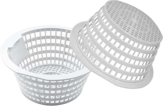Skimmer Basket Compatible with Swimline Hydrotools 8928 Olympic ACM88 for Above Ground and In Ground Swimming Pools Replacement Part (2 Pcs)