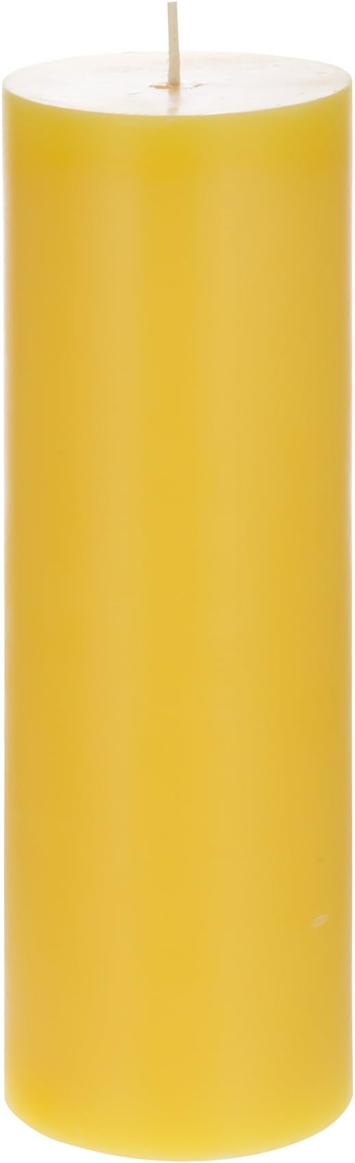 Mega Candles 1 pc Scented Solid Citronella Pillar Candles, Hand Poured Wax Candle 3 Inch x 9 Inch, Indoor & Outdoor Use, Camping, Festivities, Events, Party Usage, Patio, Barbecue BBQ, Picnics