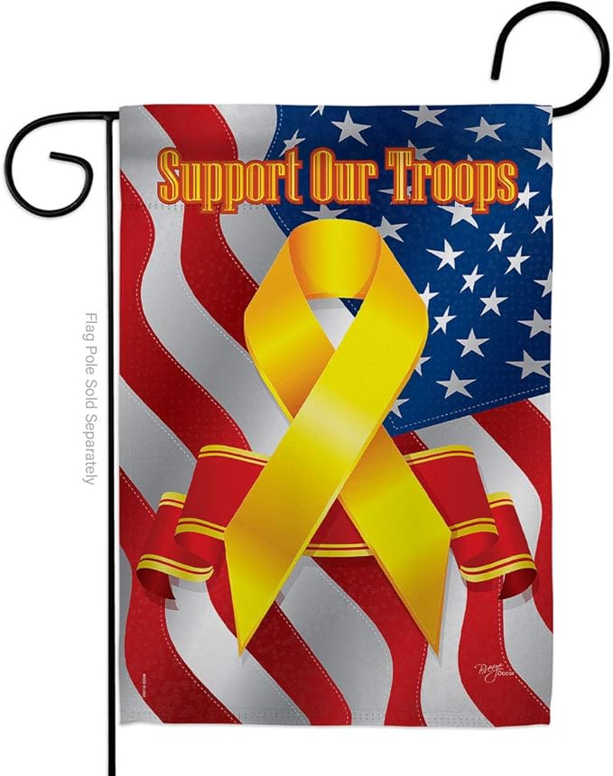 Chinese New Year Luck Garden Flag - Pack Spring Lunar Good Prosperous Seasonal Arrival Blessing Support Our Troops - House Decoration Banner Small Yard Gift Double-Sided Made In USA 13 X 18.5