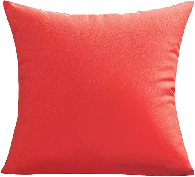 VAKADO Outdoor Christmas Waterproof Throw Pillow Covers 16X16 Set of 2 Decorative Red Patio Furniture Cushion Cases Outside Decor for Couch Garden Bench Porch